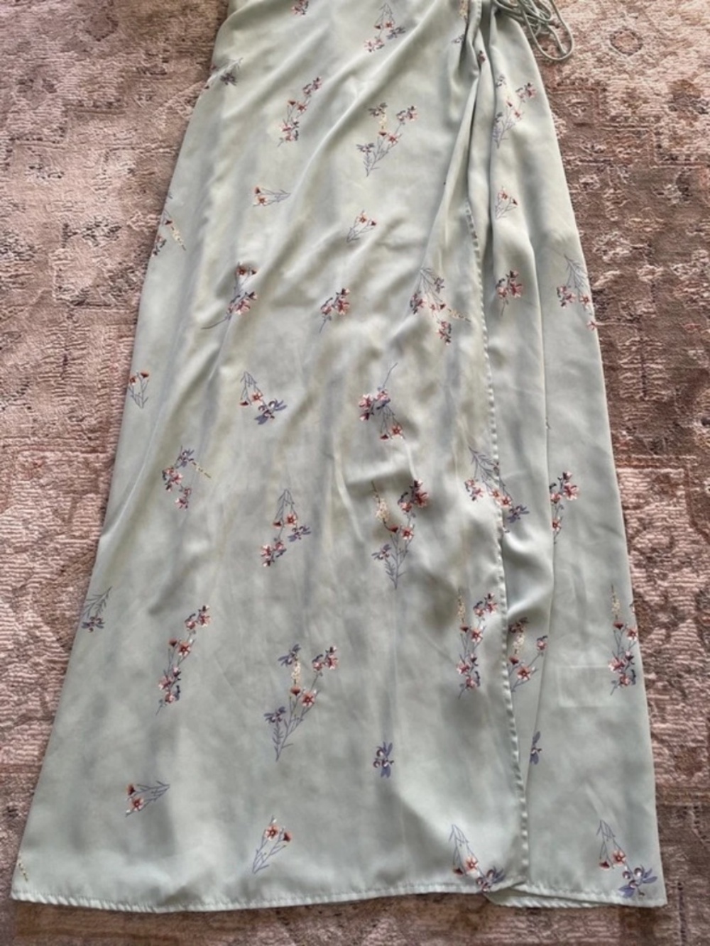 H&M Seagreen Floral Dress - Picture 5 of 9